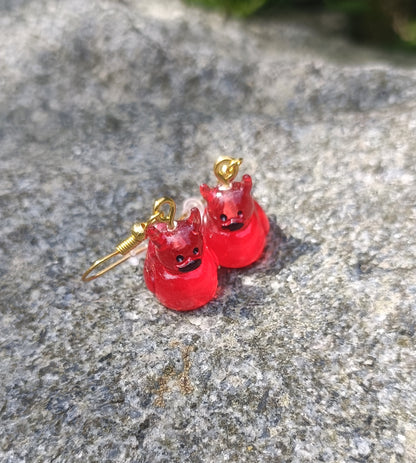 Devil Duck Earrings