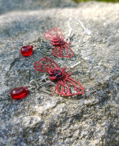 Moon Moth Earrings