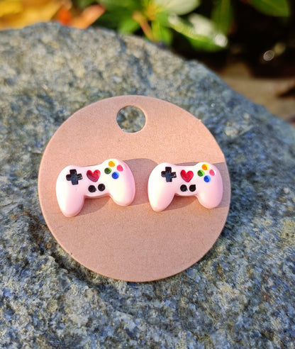 Controller earring studs