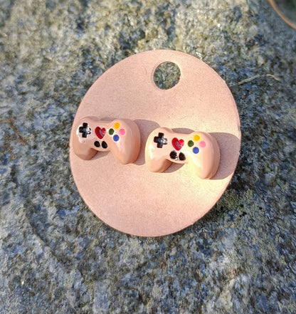 Controller earring studs