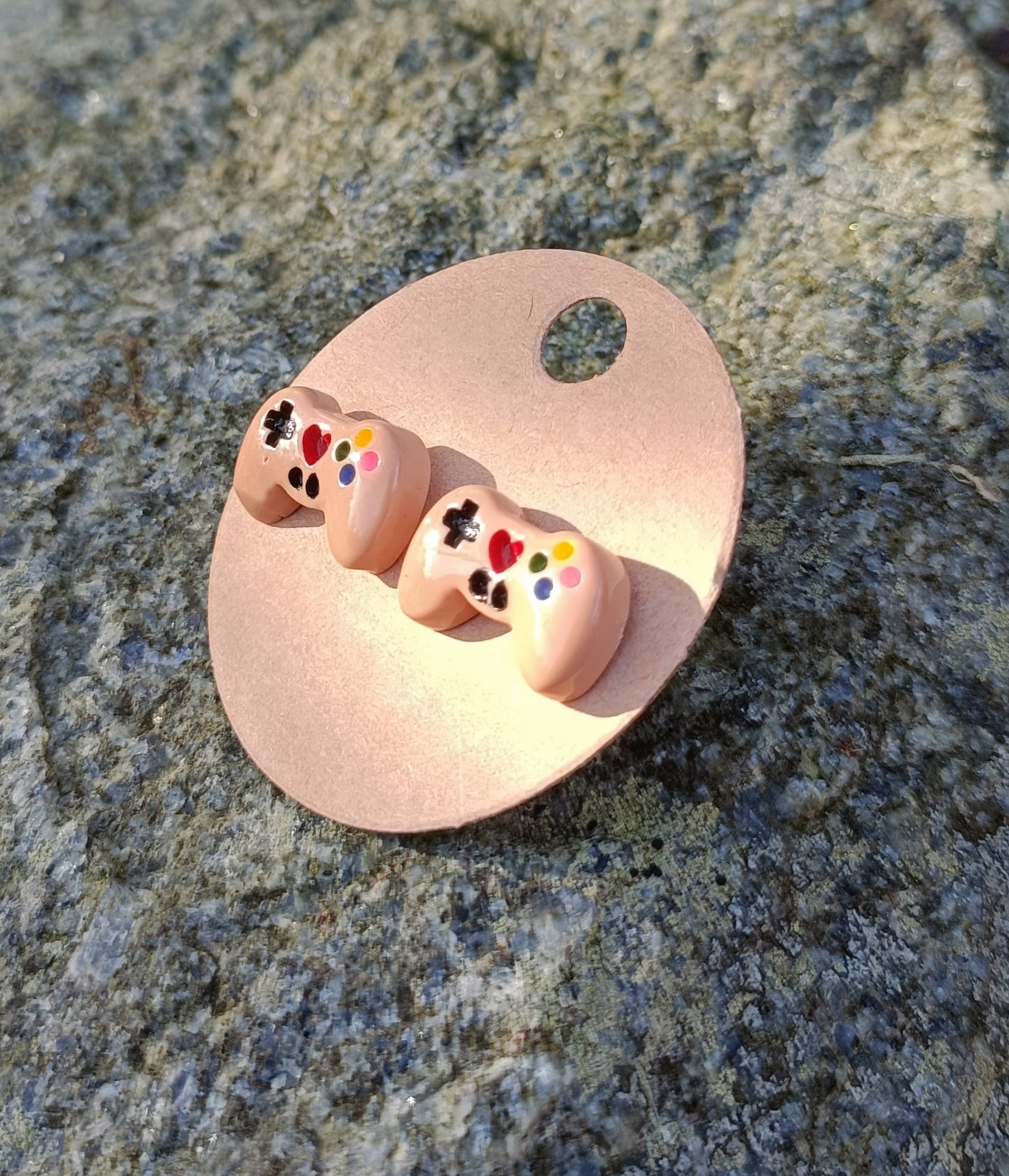 Controller earring studs