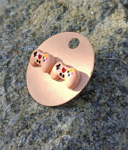 Controller earring studs