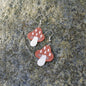 Embroidery Mushroom Earrings