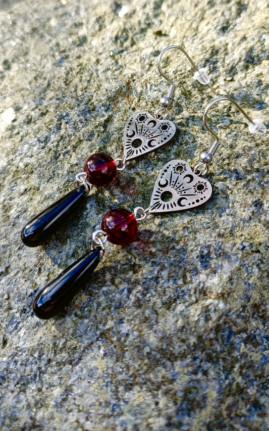 Ouija Planchette Earrings