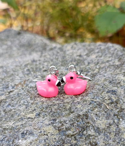 Flamingo earrings