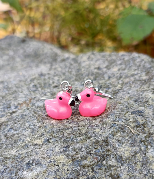 Flamingo earrings