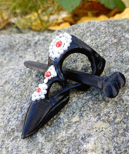 Raven Skull Hairpin