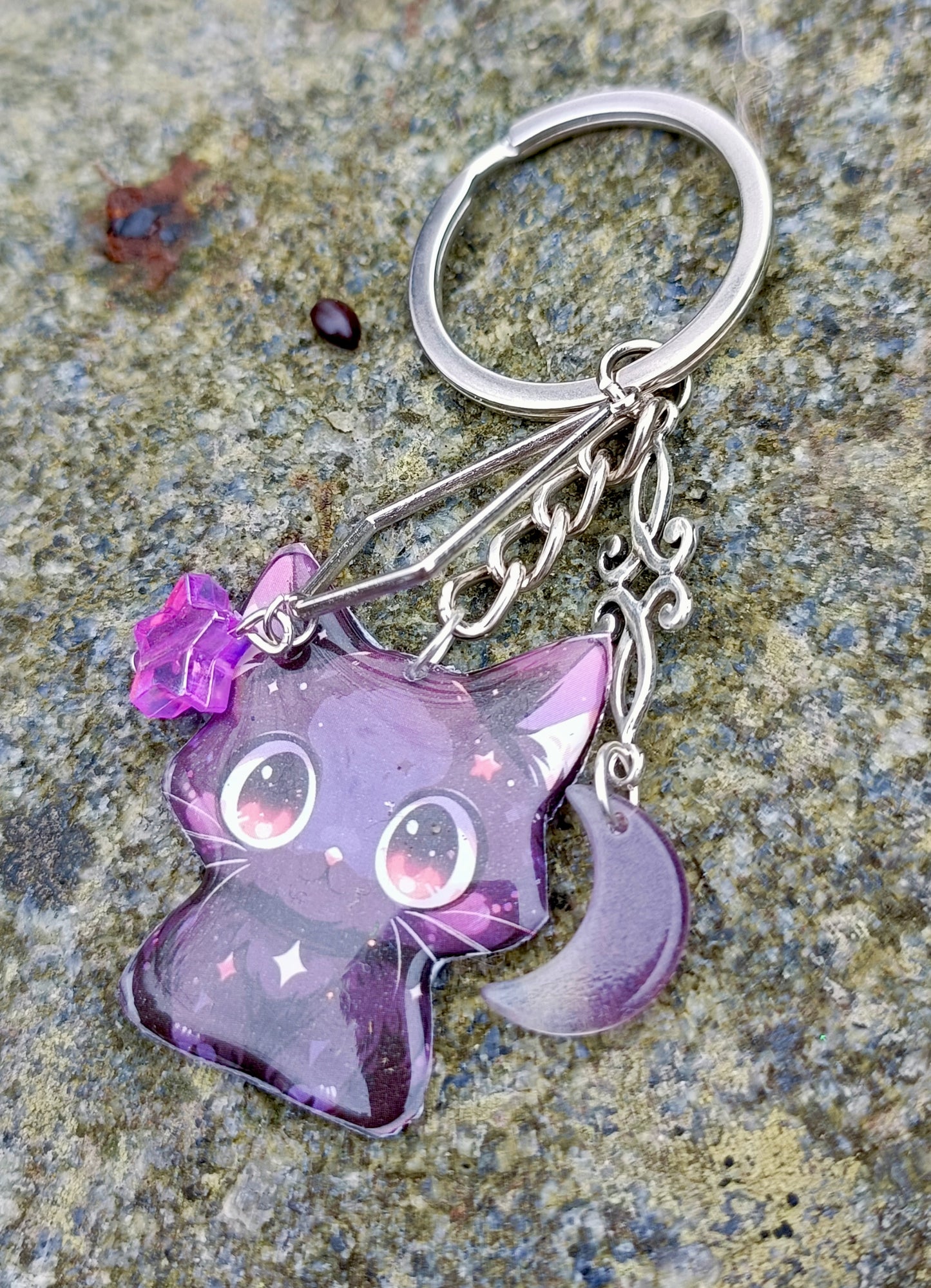 Celestial Kitty Keychains