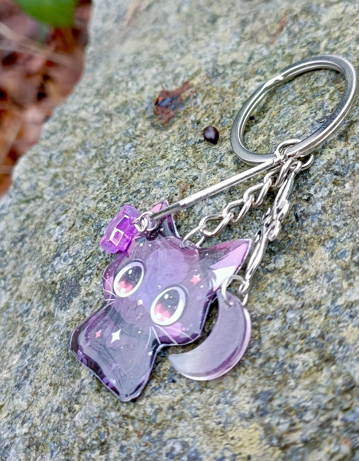 Celestial Kitty Keychains