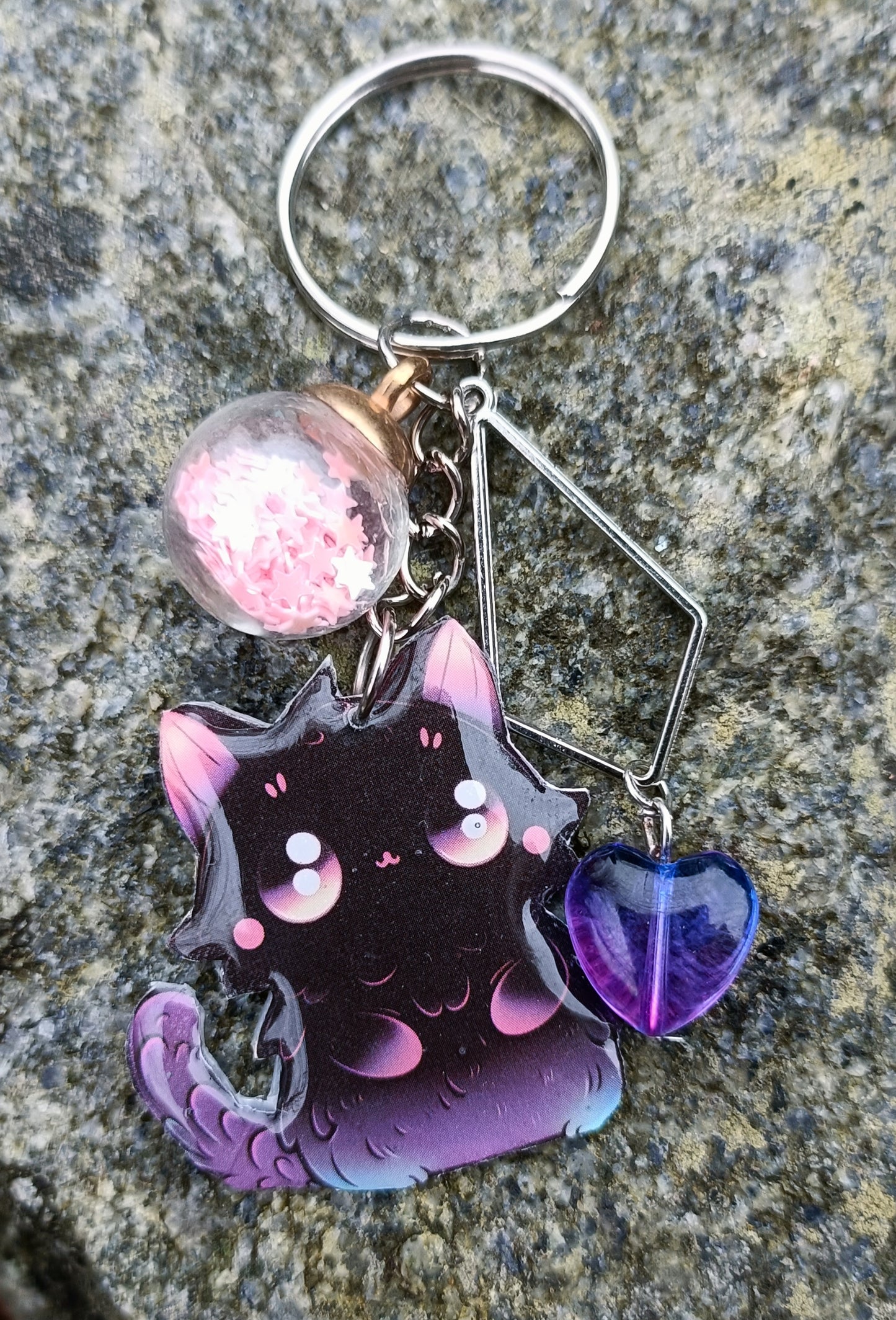 Celestial Kitty Keychains