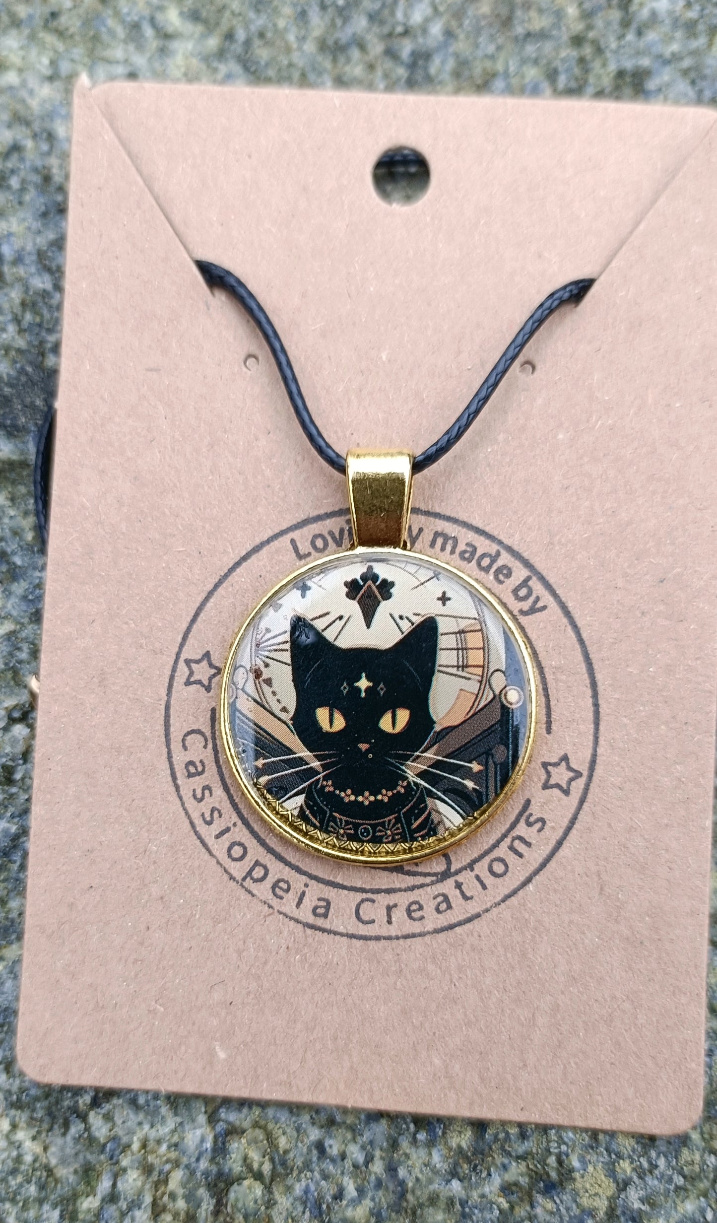 Cat Cabochon Pendants