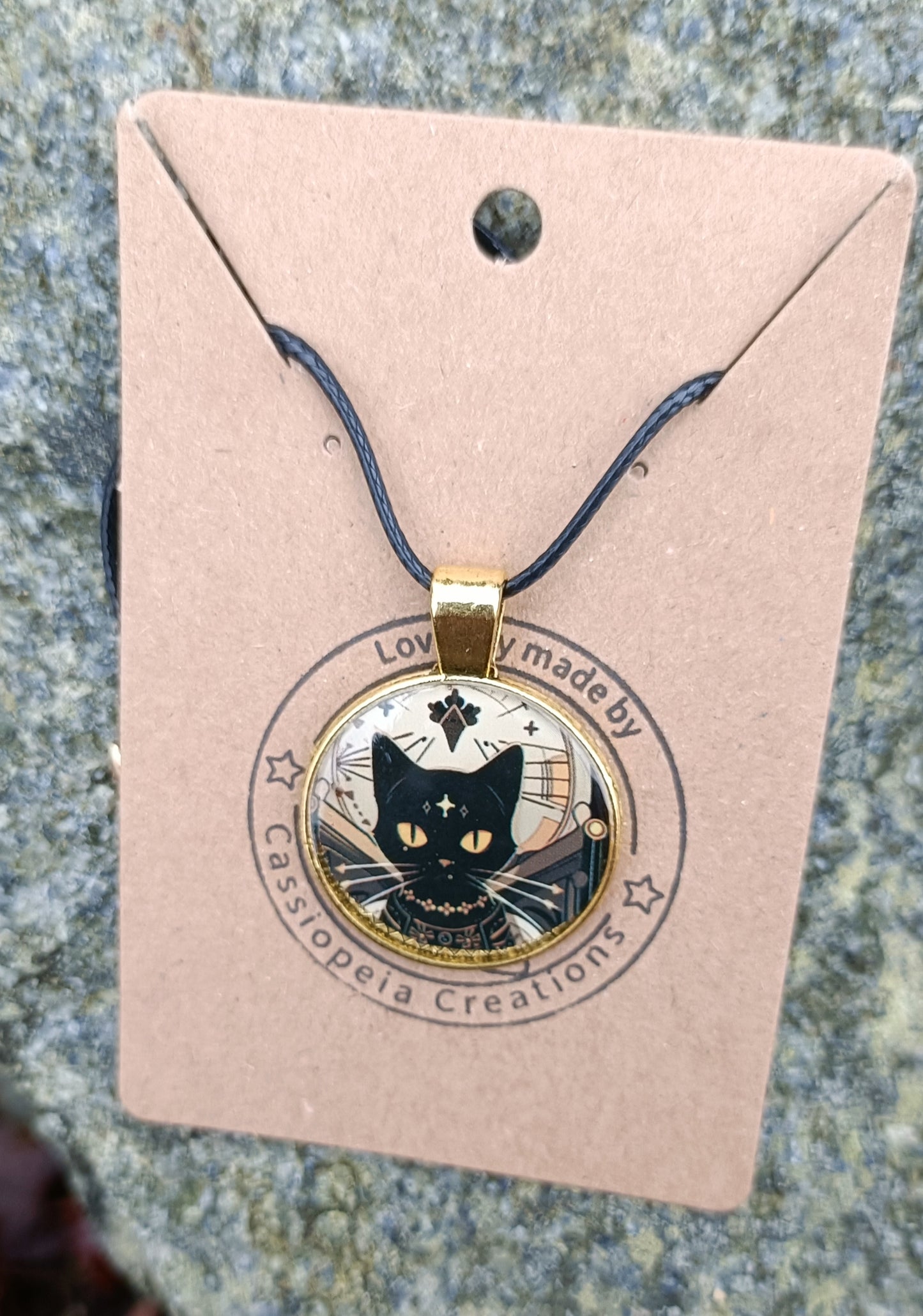 Cat Cabochon Pendants