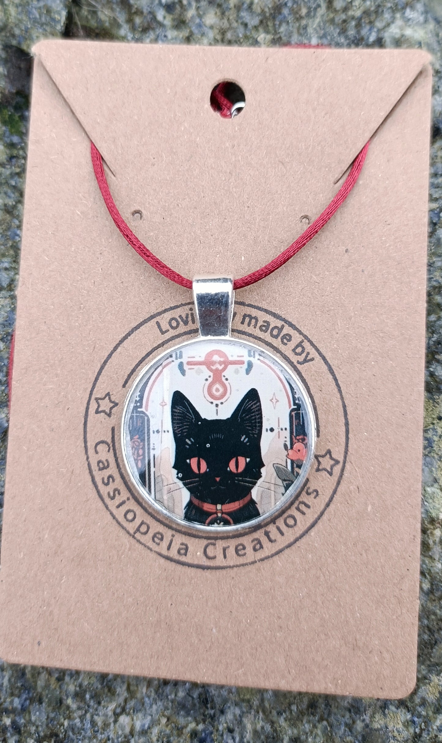 Cat Cabochon Pendants