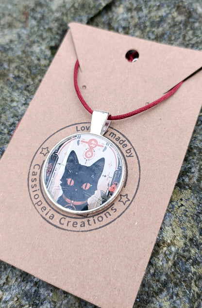 Cat Cabochon Pendants
