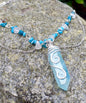 Aquamarine & Glass Necklace