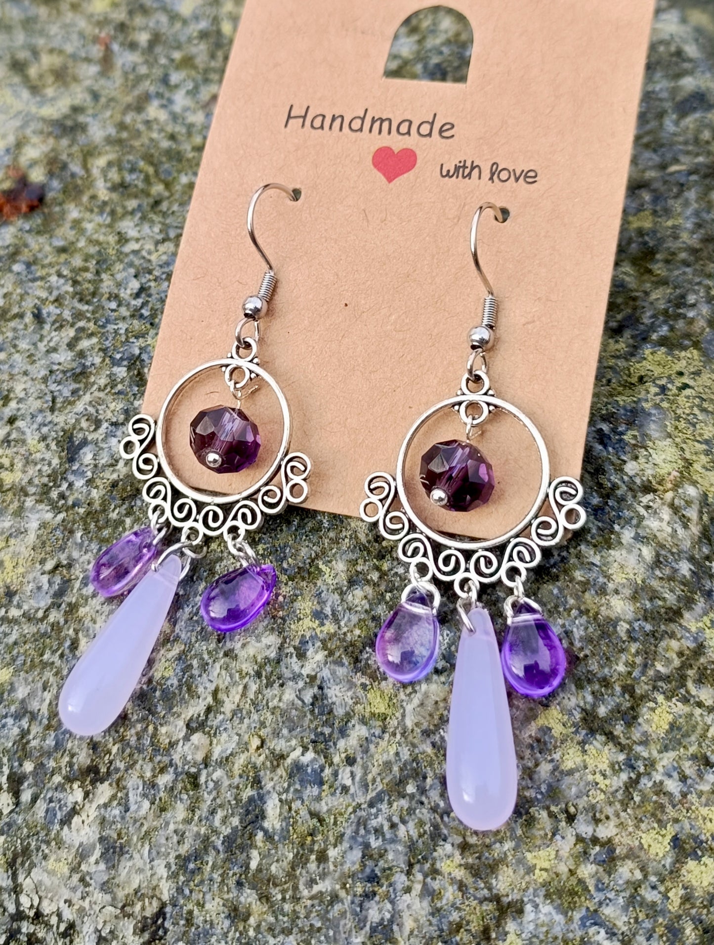 Glass Drop Earrings