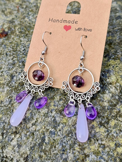 Glass Drop Earrings