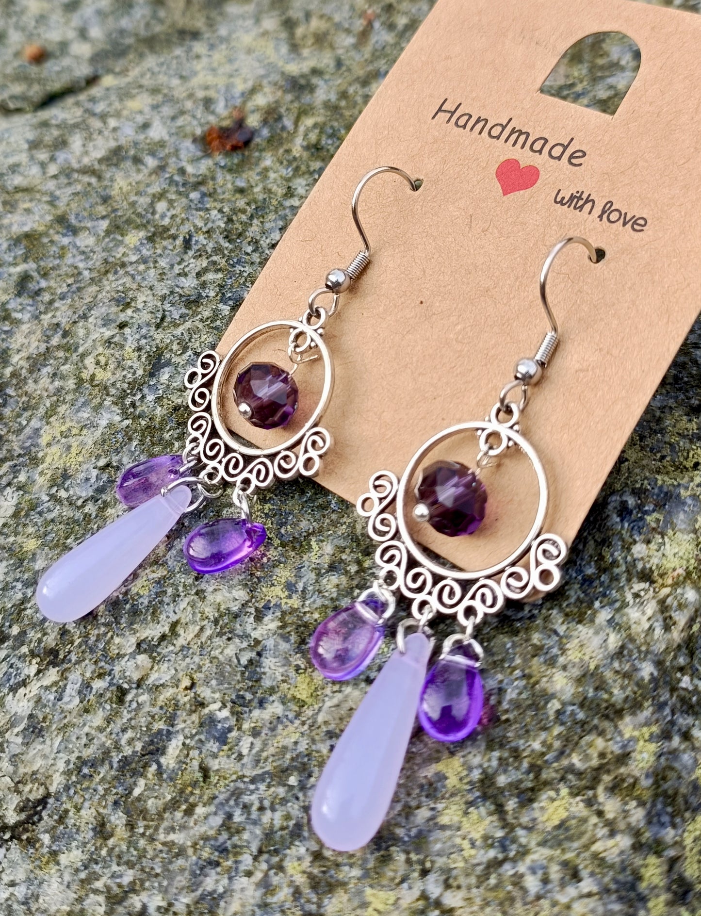 Glass Drop Earrings