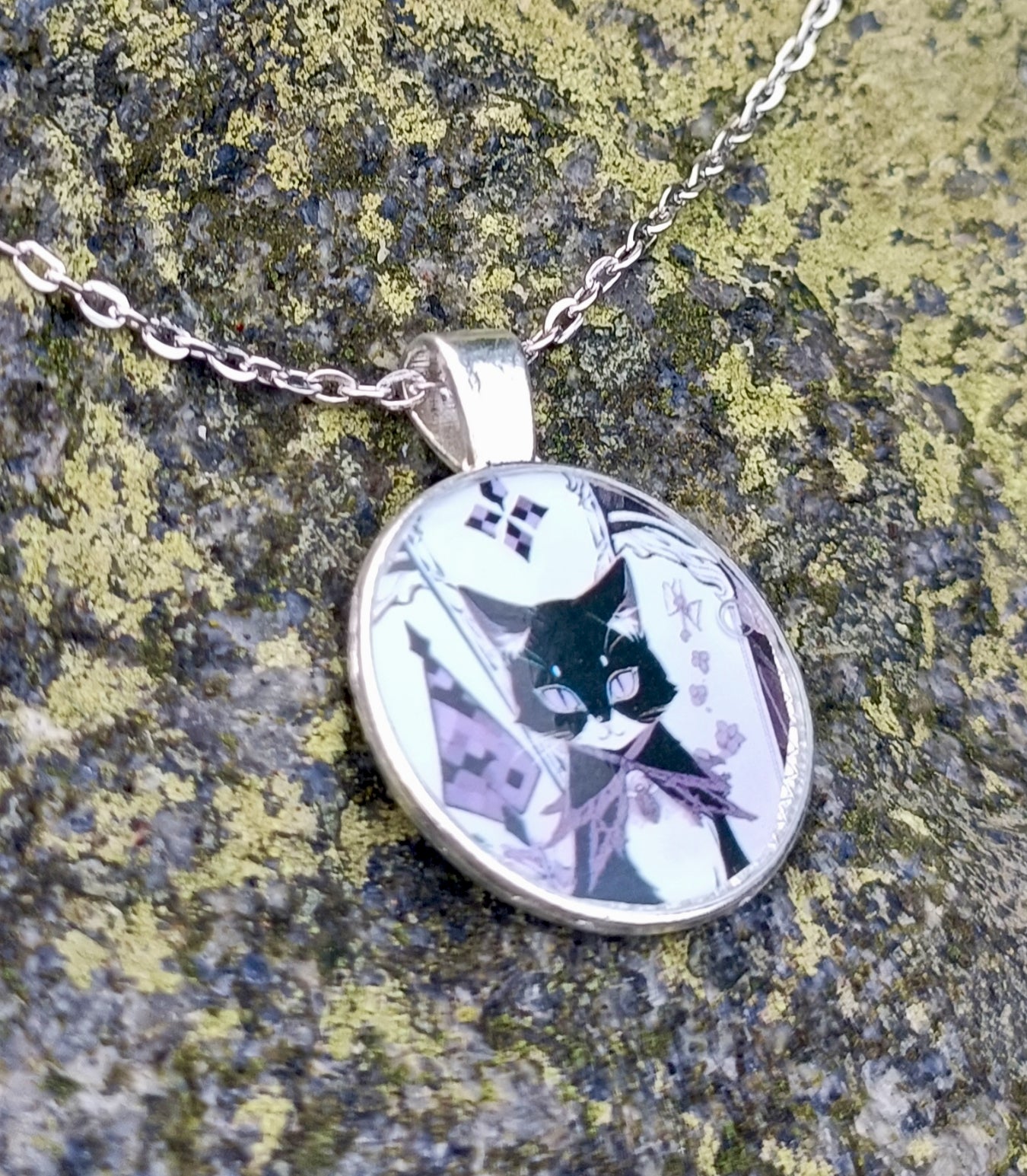 Cat Cabochon Pendants