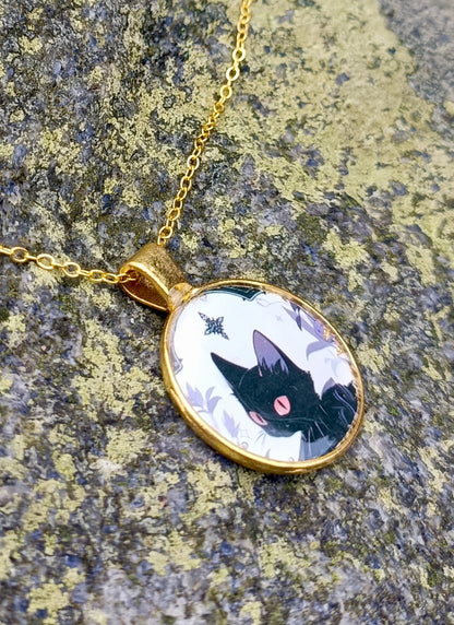 Cat Cabochon Pendants