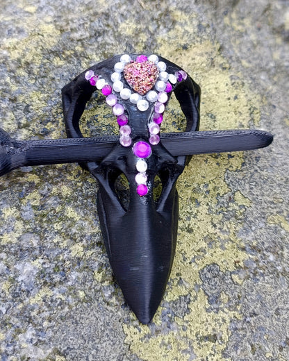 Raven Skull Hairpin