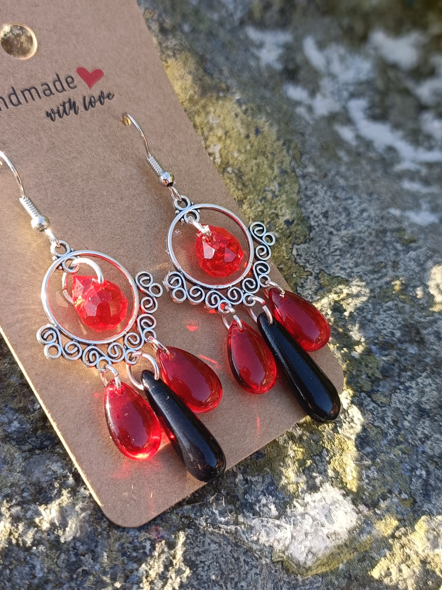 Glass Drop Earrings