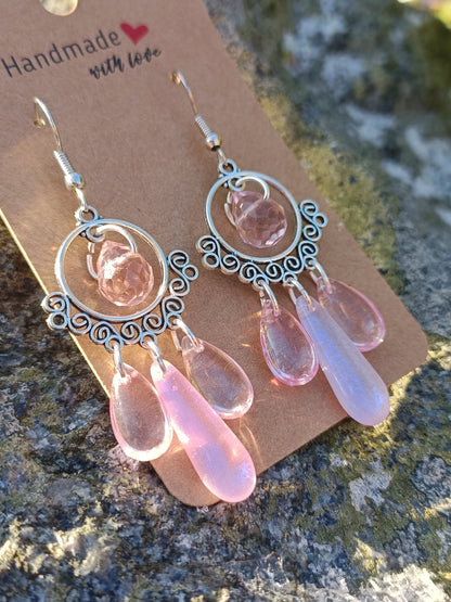 Glass Drop Earrings