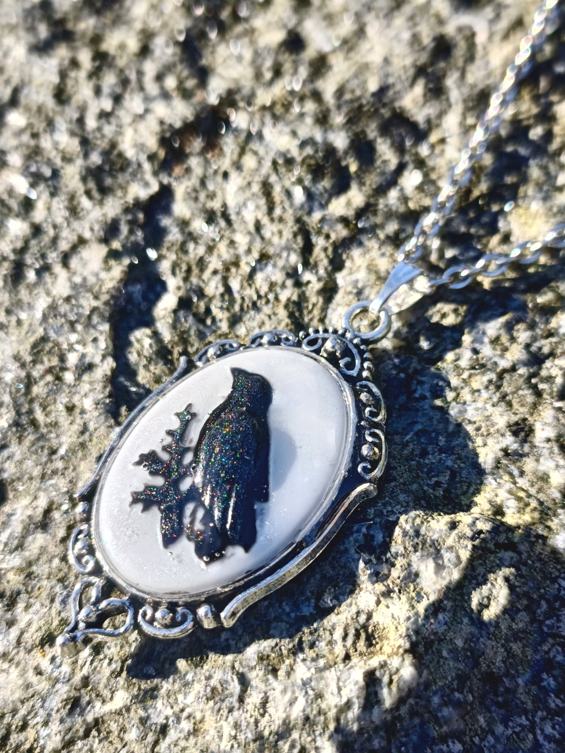 Crow Pendant – Cassiopeia Creations
