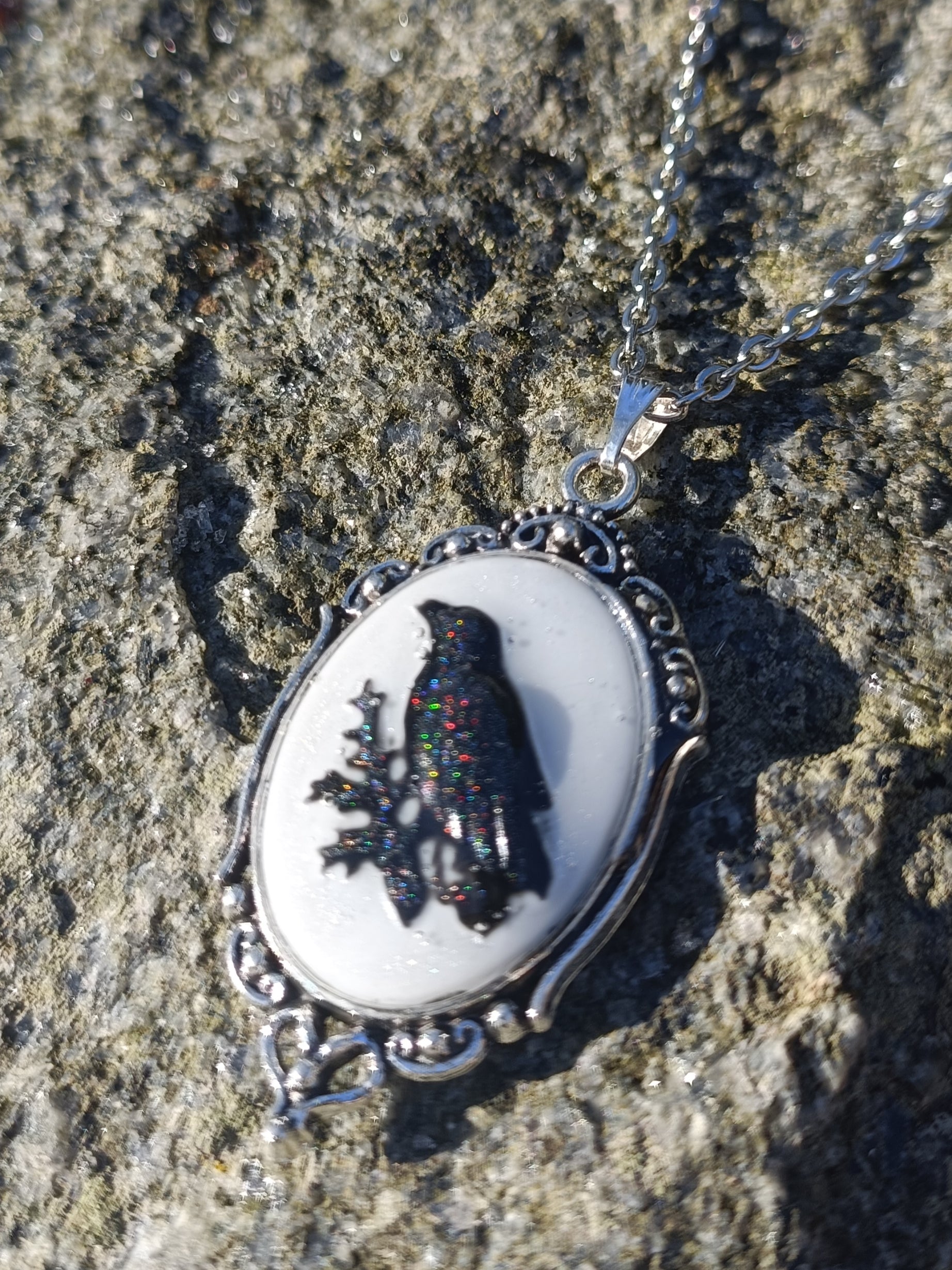 Crow Pendant – Cassiopeia Creations