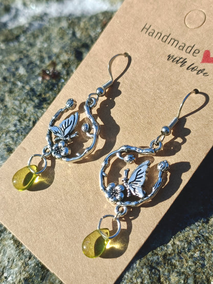 Butterfly Drop Earrings