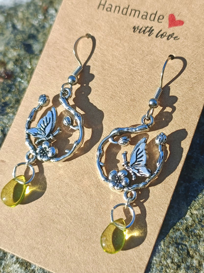 Butterfly Drop Earrings