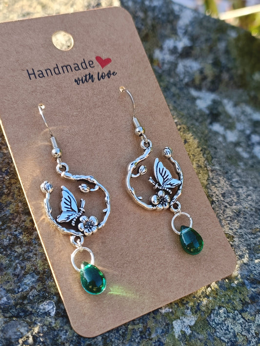 Butterfly Drop Earrings