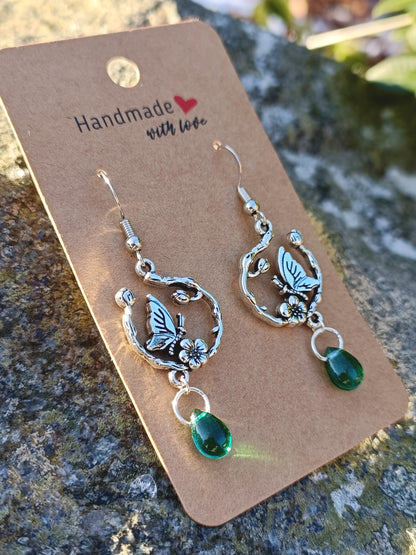 Butterfly Drop Earrings