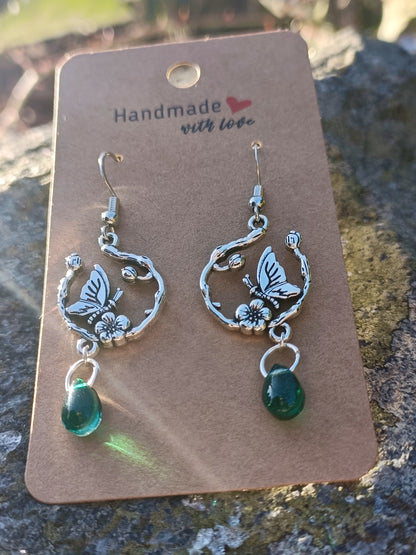 Butterfly Drop Earrings