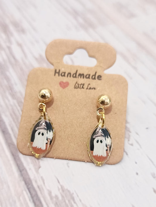 Ghost Portrait Earrings