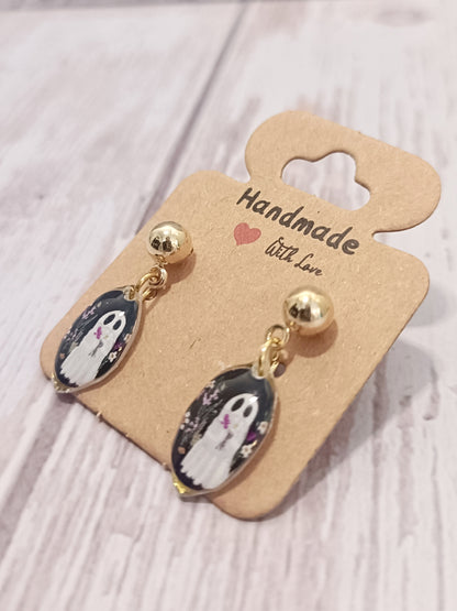 Ghost Portrait Earrings