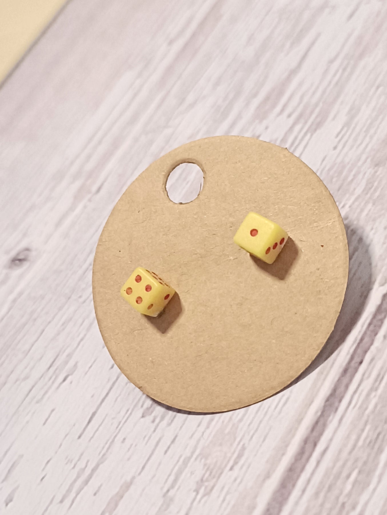 Tiny d6 Earrings