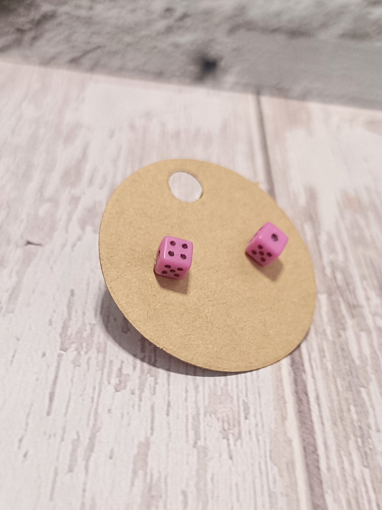 Tiny d6 Earrings