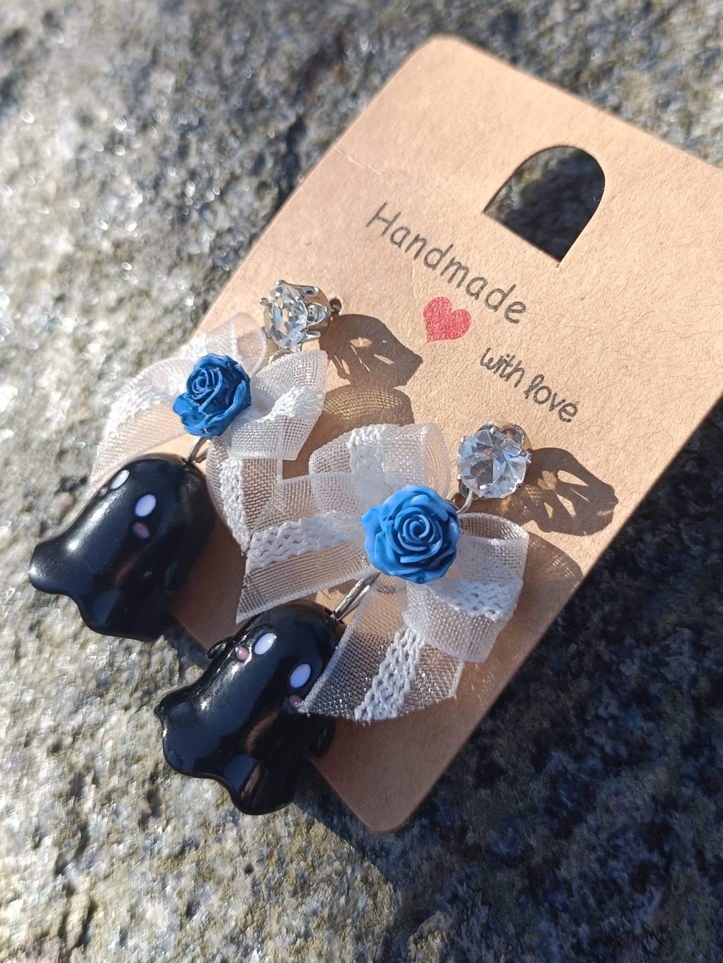 Ghost & Bow Earrings