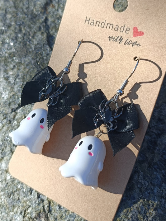 Ghost & Bow Earrings