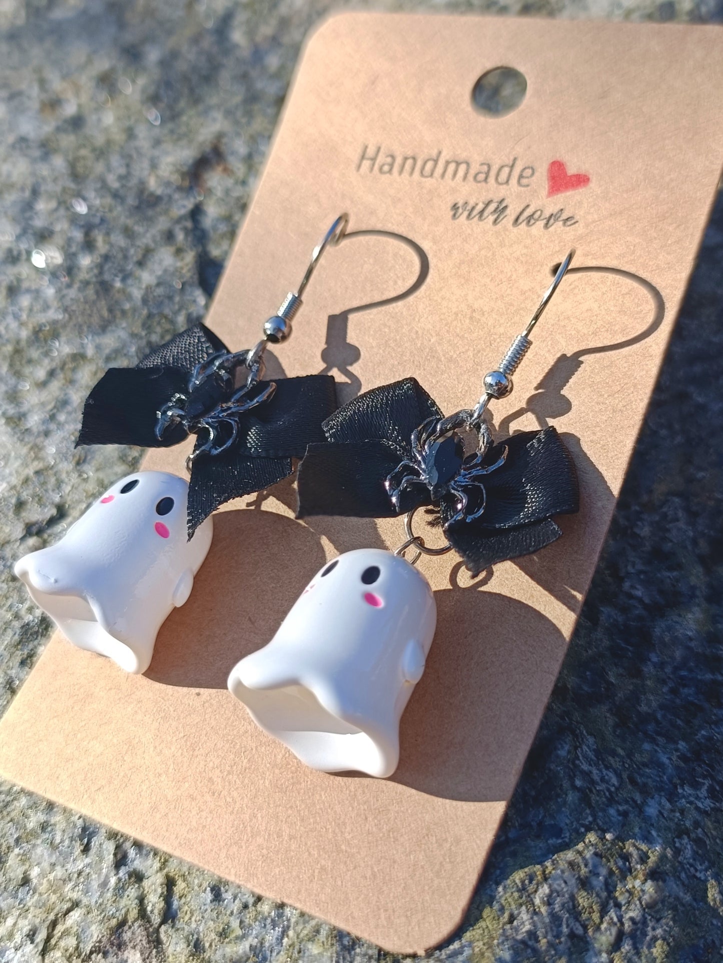 Ghost & Bow Earrings
