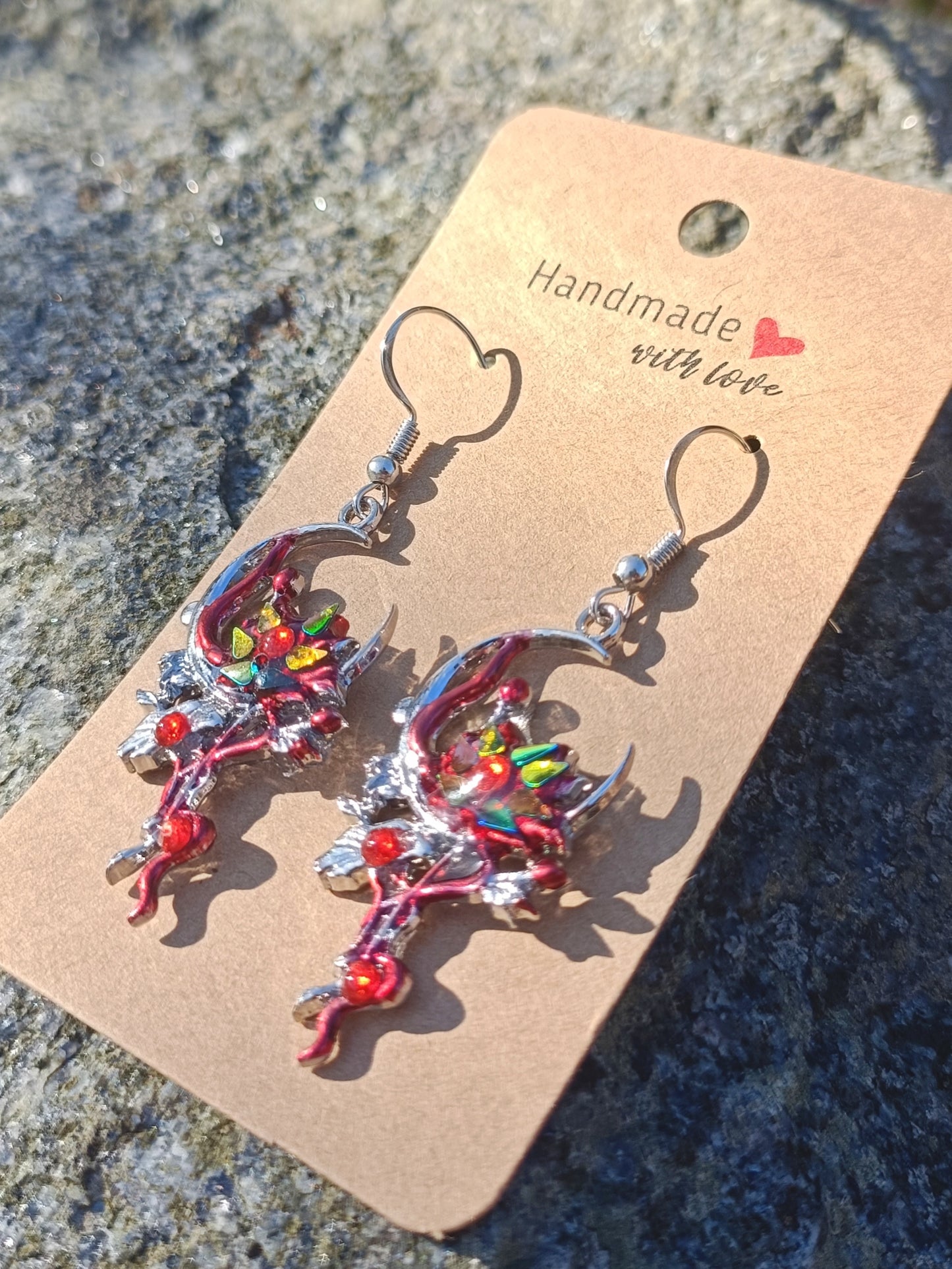 Blood Lotus Earrings
