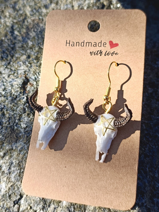 Cow Skull Earrings