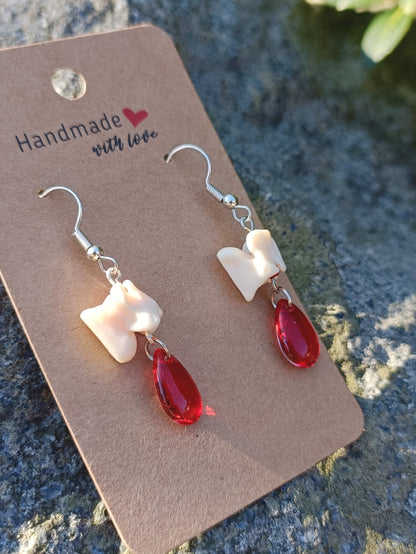 Snake Spine Drop Earrings