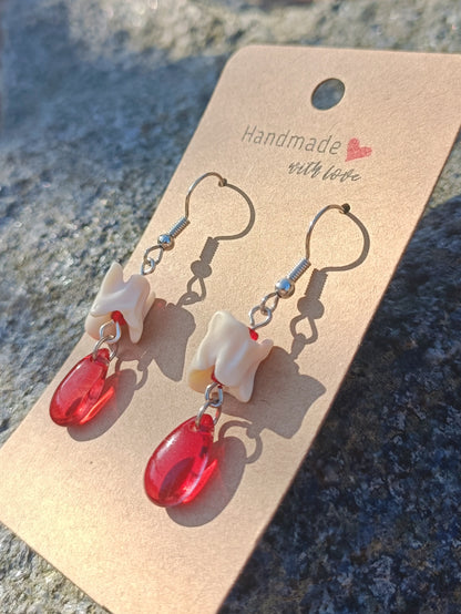 Snake Spine Drop Earrings