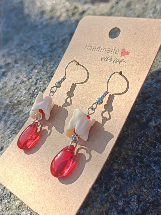 Snake Spine Drop Earrings