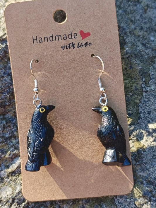 Quoth The Raven Earrings