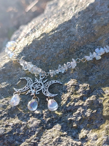 Moonphase Gemstone Necklace
