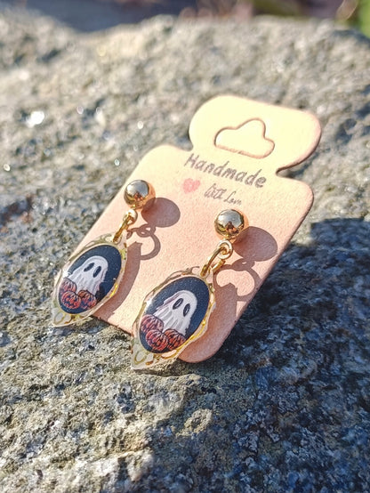 Ghost Portrait Earrings
